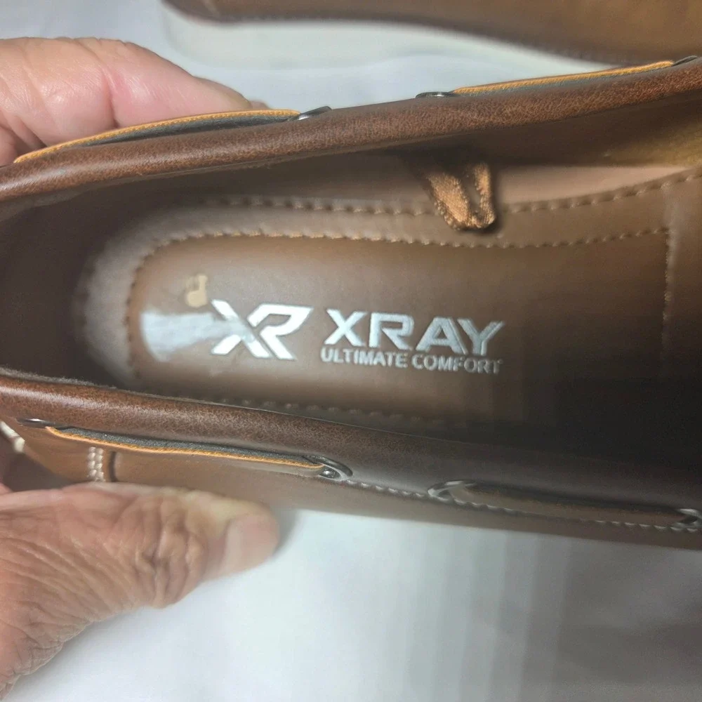 XRAY Ultimate Comfort Mens Tan Brown Boat Shoes Loafers XRW2386 Size 10.5